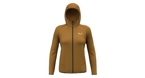 Chaqueta softshell para mujer salewa pedroc light marron