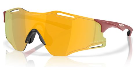 Oakley paire de lunettes cybr zero matte iron red w/ prizm 24k