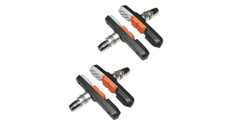 Porte patin frein vtt a vis deporte newton 72mm orange-gris-noir type shimano (2 paires)