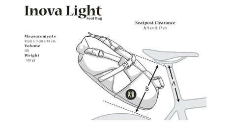 Inova Light 11l Satteltasche Schwarz
