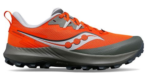 Scarpe da trail running saucony peregrine 14 rosso grigio 44