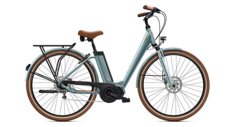 Bicicleta eléctrica urbana O2 Feel iVog City Boost 6.1 Univ Shimano Nexus 5V 360 Wh 28'' Gris Perle