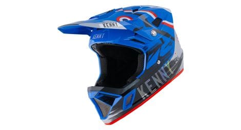 Casque integral kenny decade bleu gris