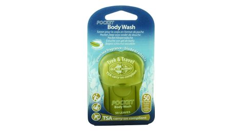 Savon en feuilles sea to summit trek travel pocket body wash 50 feuilles