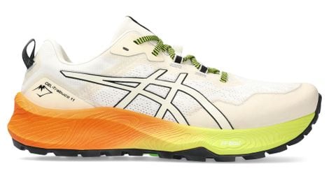 Asics gel-trabuco 11 white orange men's trail shoes