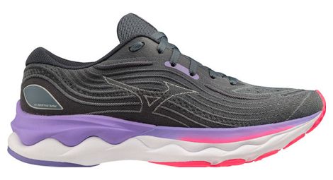 Mizuno wave skyrise 4 zapatillas running mujer gris violeta