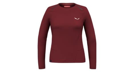 Baselayer femme salewa pedroc dry rouge