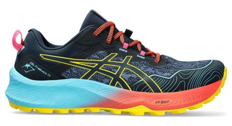 Chaussures trail asics gel-trabuco 11 bleu rouge jaune homme