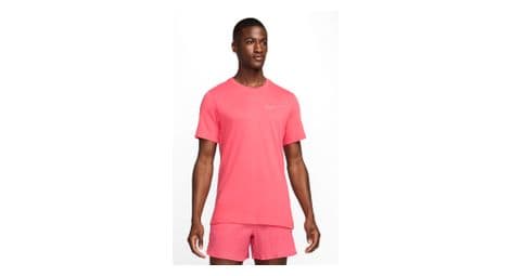 Maillot manches courtes nike running division rouge homme