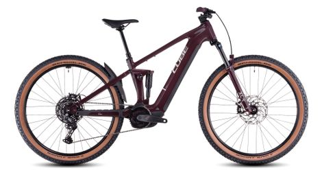 Cube stereo hybrid one22 pro 600 electric full suspension mtb shimano cues 10s 600 wh 27.5'' amarone red 2025