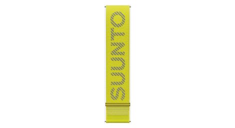 Bracelet de montre suunto athletic 7 loop textile 22mm s/m + m/l jaune vert lime