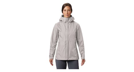 Giacca impermeabile mountain hardwear acadia - donna grigia