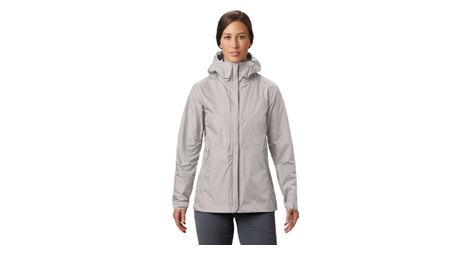 Veste imperméable femme mountain hardwear acadia gris