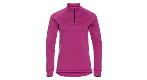Pull thermique 1 2 zip odlo berra rose femme