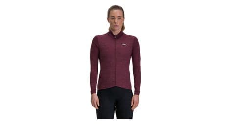 Maglia a maniche lunghe santini pure violet donna l