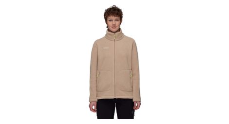 Chaqueta polar para mujer mammut falera beige