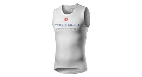 Camiseta interior sin mangas active cooling castelli gris s