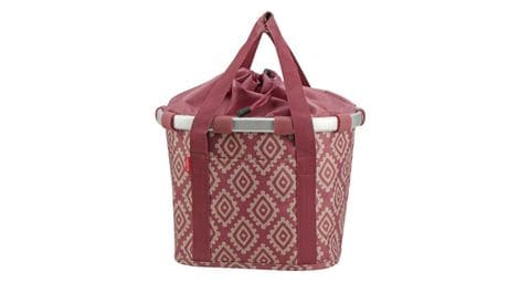 Klickfix bikebasket red diamonds