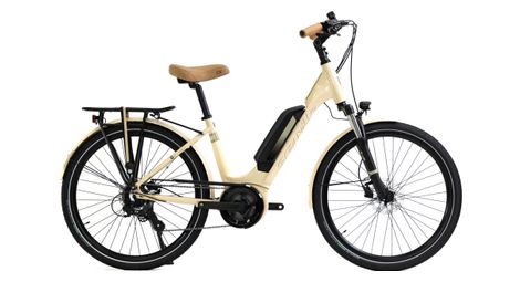 Granville E-Urban 30 Unisex Elektro-Stadtfahrrad Shimano Tourney/Altus 7S 500 Wh 700 mm Elfenbein Beige