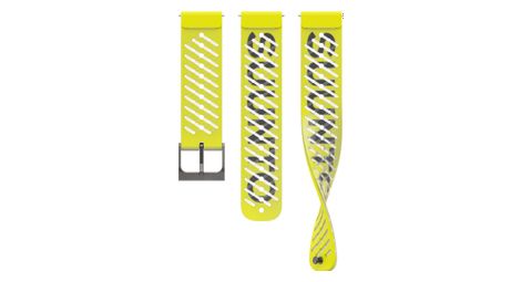 Bracelet de montre silicone suunto athletic 5 22mm s+m lemon yellow - jaune fluo