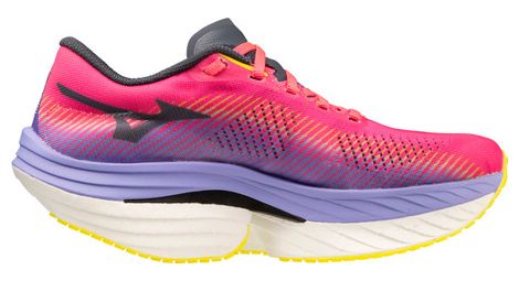 Zapatillas de running para mujer mizuno wave rebellion pro rosa / multicolor