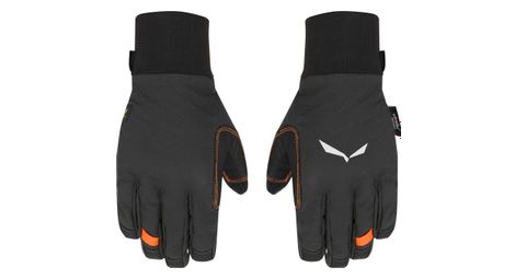 Guanti lunghi salewa ortles durastretch merino nero