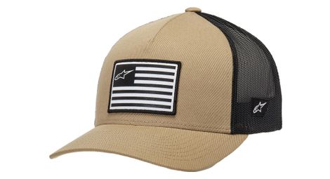 Casquette alpinestars flag beige/noir