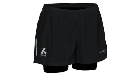 Short 2-en-1 Surpas Pace Noir Femme
