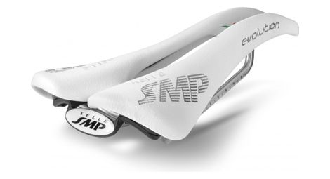 Selle smp evolution rails inox blanc