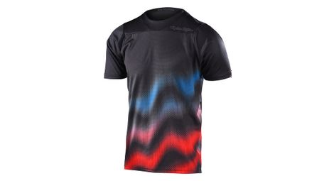 Maillot manches courtes troy lee designs skyline wave noir