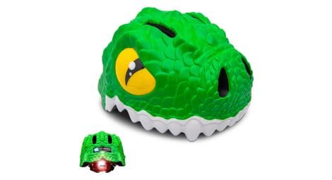 Casque de vélo pour enfants | crocodile vert | crazy safety | certifié en1078