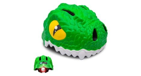 Casque de vélo pour enfants | crocodile vert | crazy safety | certifié en1078