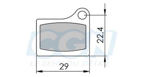 Plaquette frein vtt 35 clarks sintered adapt. shimano m555 (pr)
