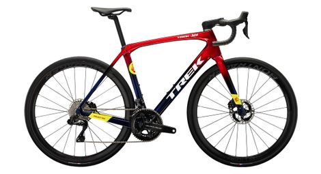 Vélo de route trek domane slr 9 shimano dura-ace di2 12v 700mm rouge / bleu 2023