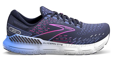 Chaussures de running brooks femme glycerin gts 20 bleu rose