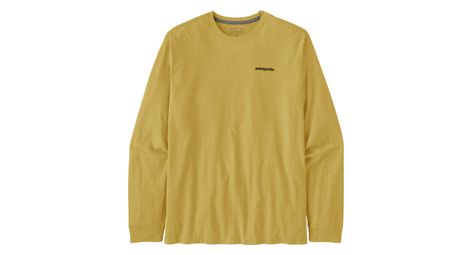 T-shirt manches longues patagonia p-6 logo responsibili-tee jaune