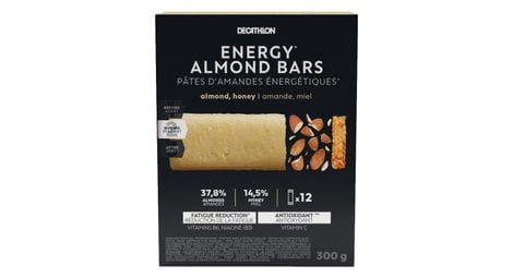 Decathlon nutrition barrita energética pasta de almendras 12x25g