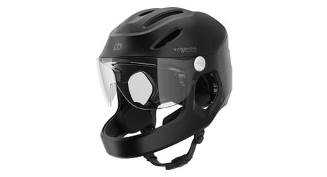 Virgo Integral Noir - Casque Intégral Urbain avec visière et phare arrière