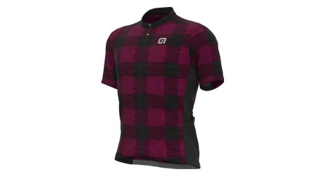 Maillot manches courtes ale scottish bordeaux