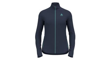 Odlo berra thermo fleece mit reißverschluss blau damen