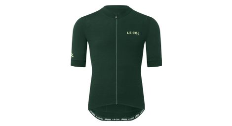 men s arc merino green short sleeve jersey