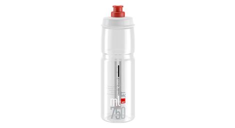 Bidon Elite Jet 750 ml Transparent Logo Rouge
