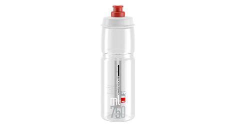 Bidon elite jet 750 ml transparent logo rouge