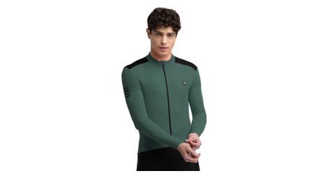 Maillot vélo thermique homme cyclisme srx m4 volta vert armée
