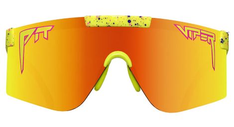 Paire de lunettes pit viper the 1993 polarized 2000s jaune orange polarise