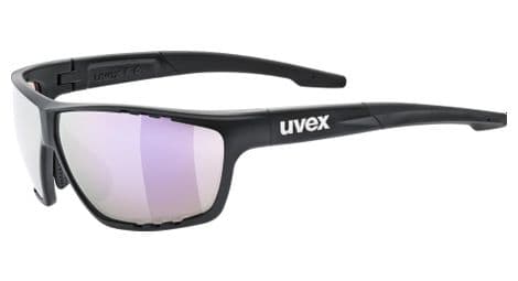 Lunettes uvex sportstyle 706 cv noir/verres miroir violet