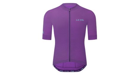 Maillot Manches Courtes Le Col ARC Merino Violet Homme