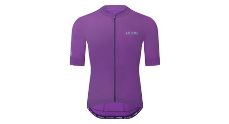 men s arc merino short sleeve jersey in purple