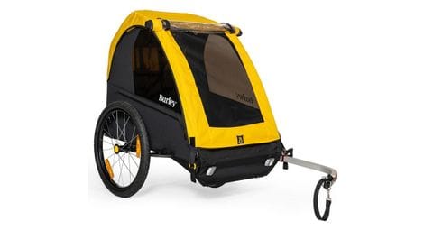Rimorchio per bambini in tandem burley bee giallo