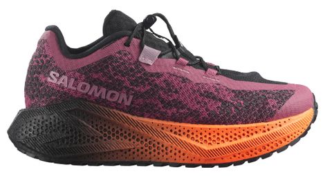 Zapatillas de running Salomon Aero Glide 4 GRVL rosa/negro/naranja para mujer